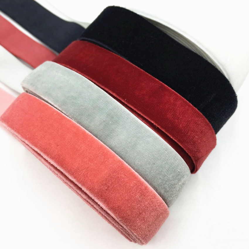 Velvet Ribbon Roll - 15mm 5 Metre Kadife Elastik Bant