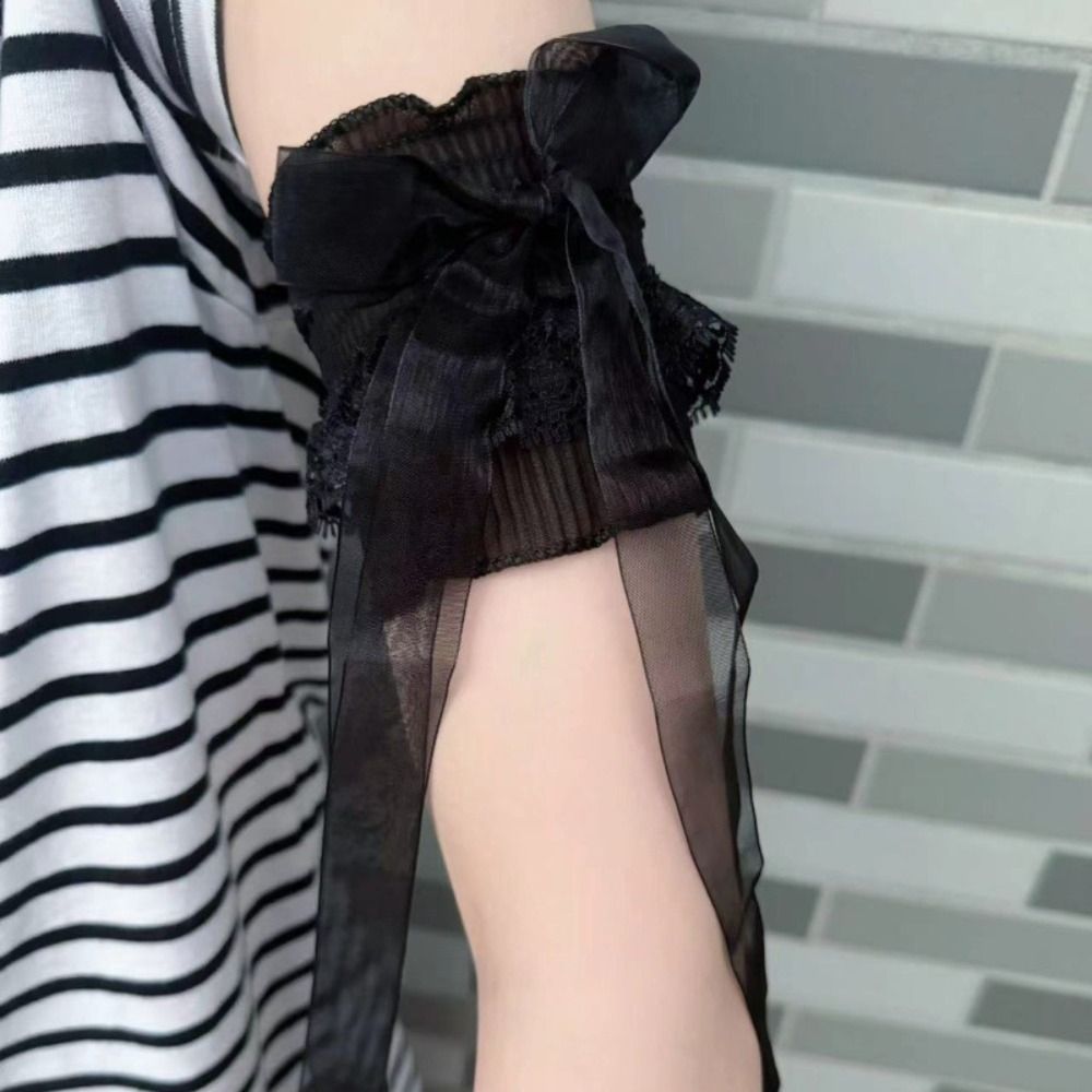 Lace Ribbon Trim - Moda Dantel Lolita Kol Bandı Elastik