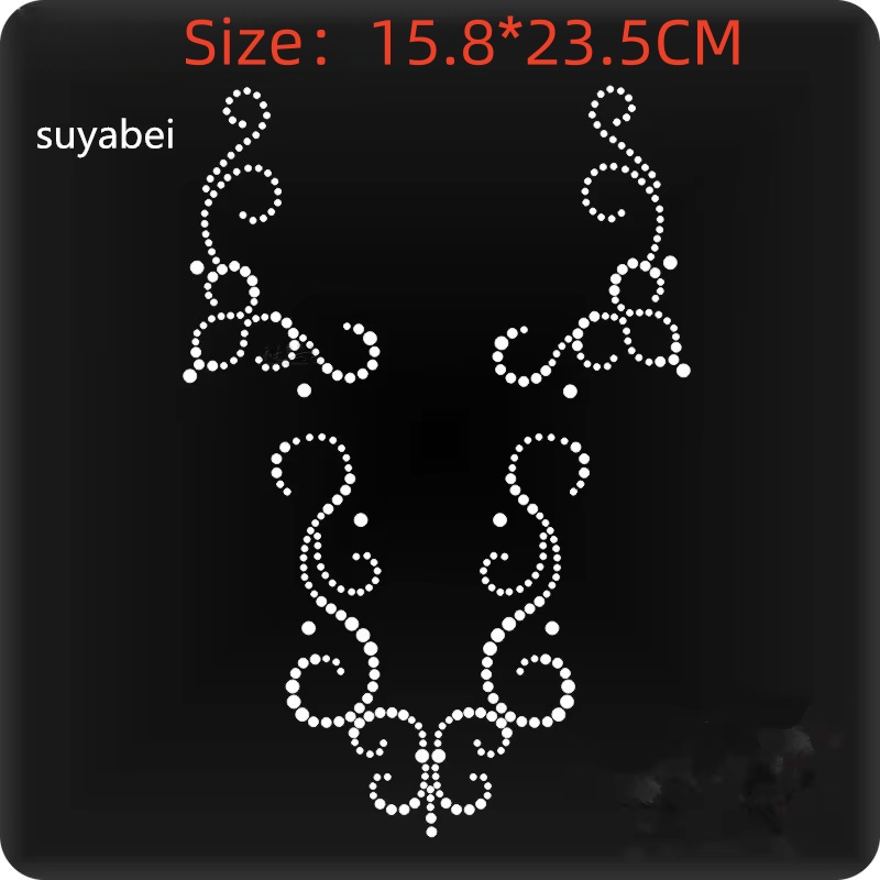 Hotfix Rhinestone Sheet - 2 adet/grup Demirle Yapışan Yapay Elmas