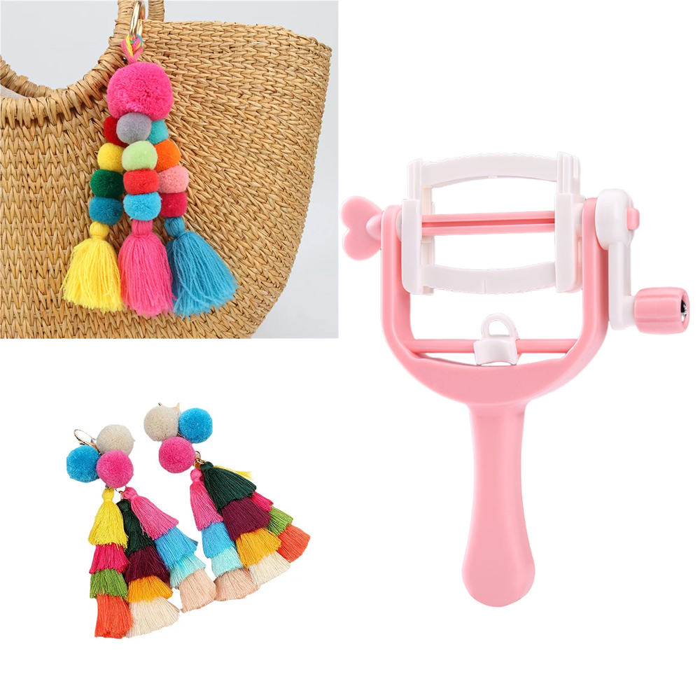 Pom Pom Maker Tool - DIY ev el krank halat dokuma