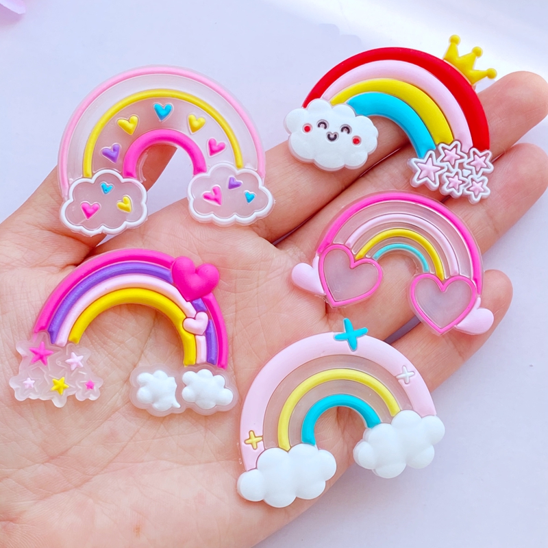 Embellishment Glue Craft - 10 adet yeni sevimli şeffaf karikatür