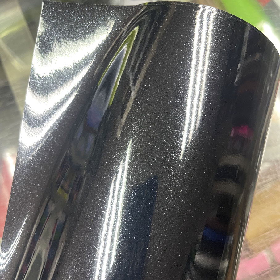 Glitter Vinyl Roll - 20/30/50CM*100/200CM İnci Parlak Siyah Beyaz Simli