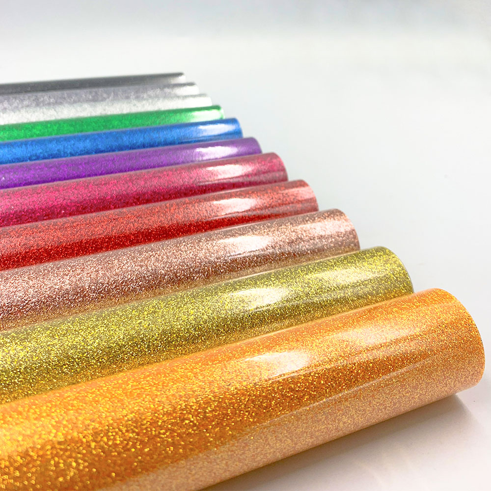 Glitter Vinyl Roll - 11 adet 12x10 inç Simli PU