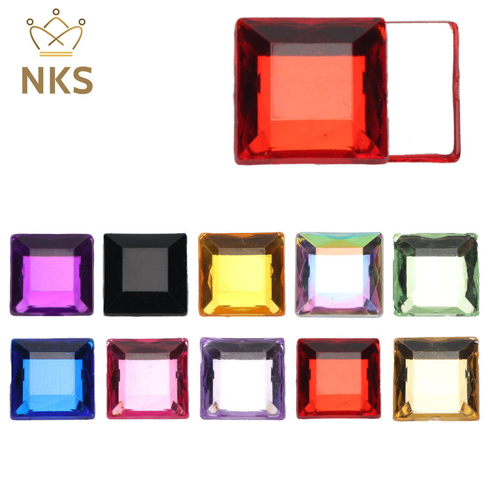 NKS 10mm 12mm Yönlü Kare Renkl - Hotfix Rhinestone Sheet incelemesi ve fiyatı