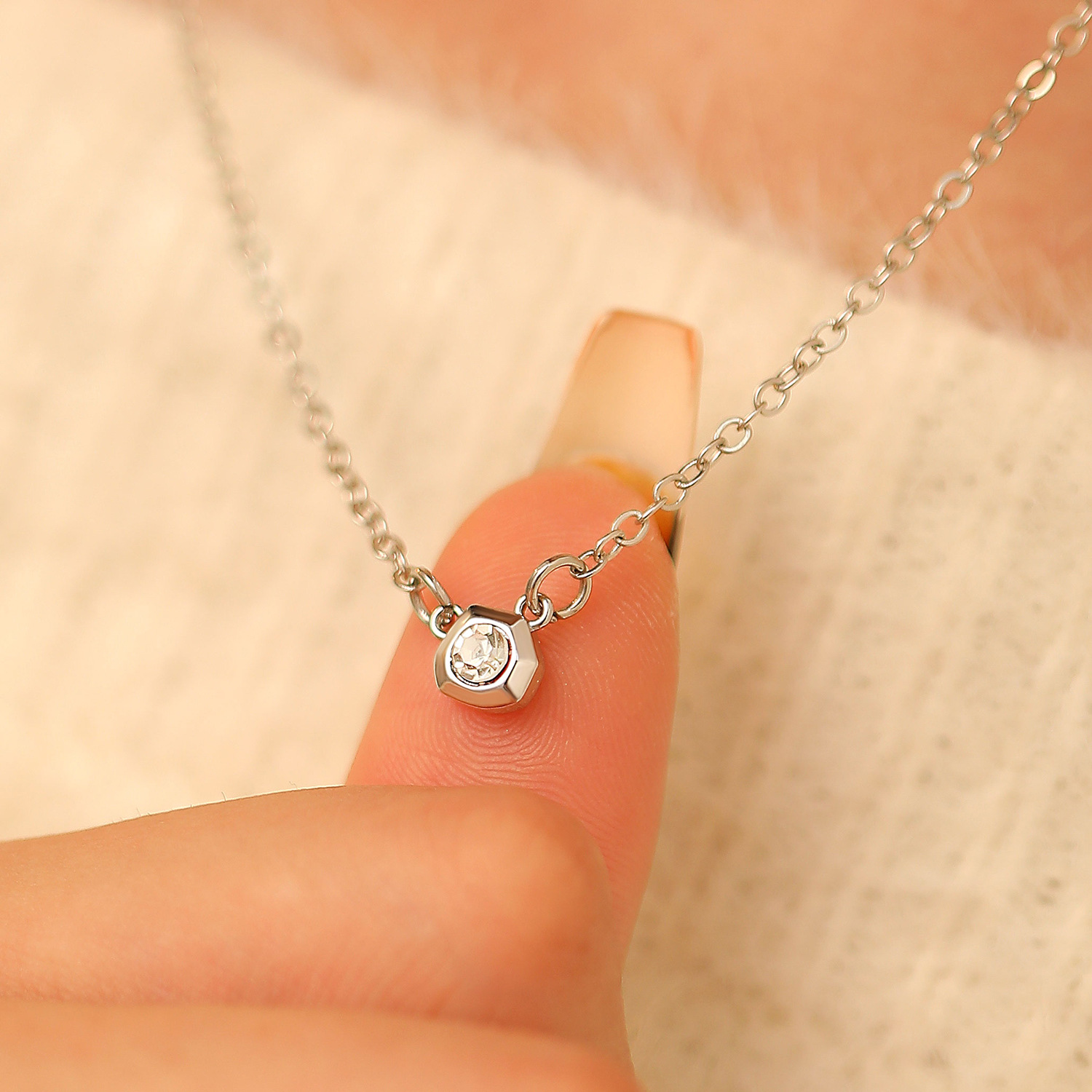 Basit Moda Su Damlası Küçük Ko - Pearl Trim Chain incelemesi ve fiyatı