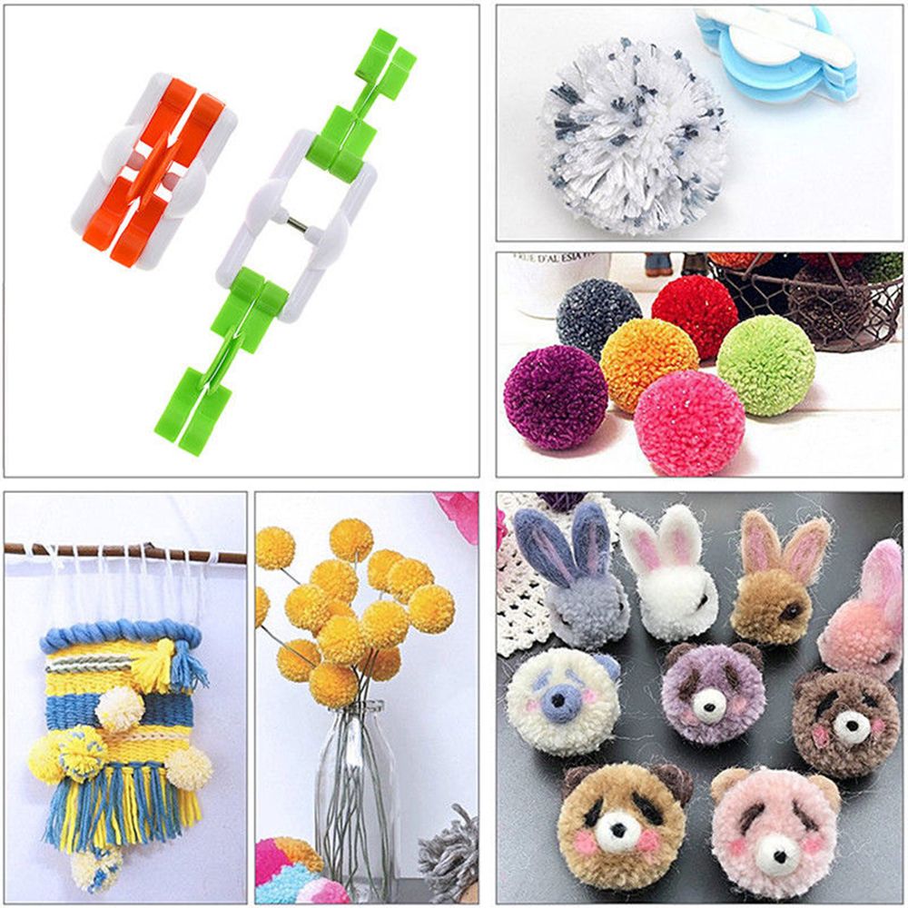 2 adet/grup Moda İğne Zanaat E - Pom Pom Maker Tool incelemesi ve fiyatı