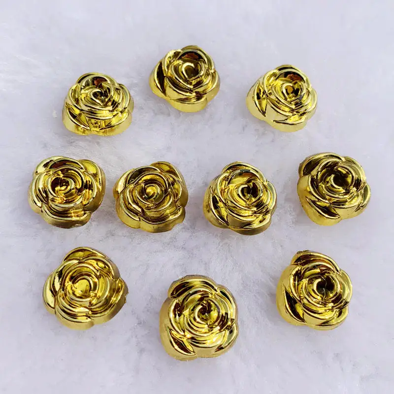 40 adet 14mm Altın Gül Çiçekle - Embellishment Glue Craft incelemesi ve fiyatı