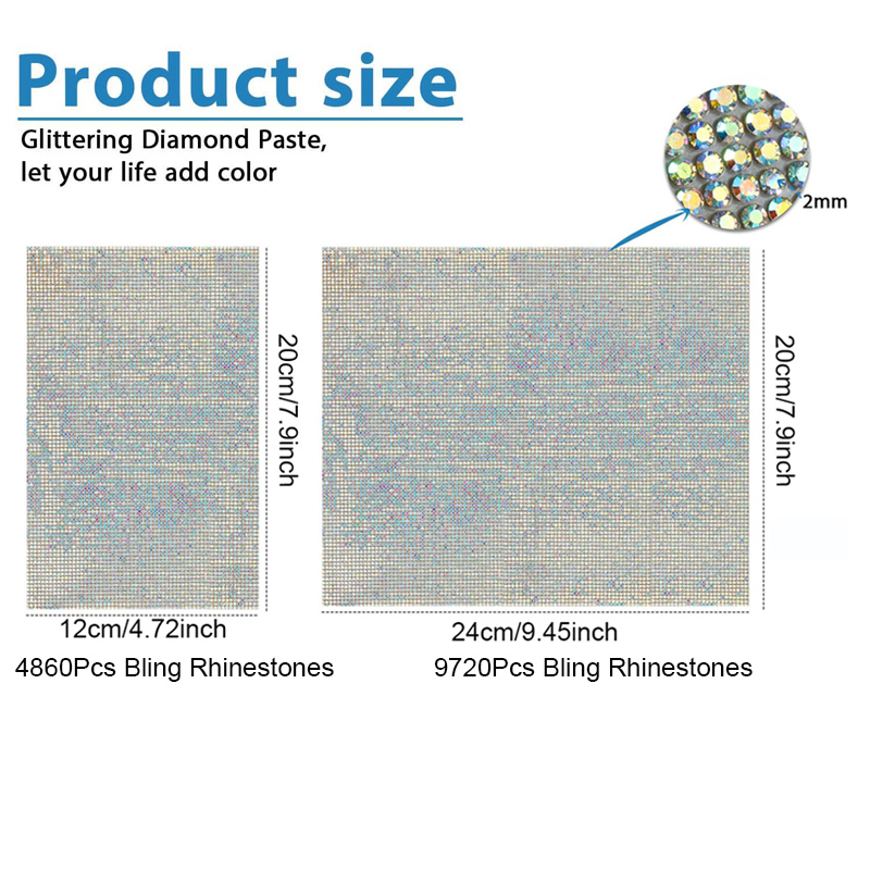9720/4860 Adet Bling Rhineston - Hotfix Rhinestone Sheet incelemesi ve fiyatı
