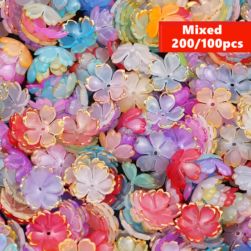 200/100 adet 15mm Renkli Akril - Embroidery Embellishments incelemesi ve fiyatı