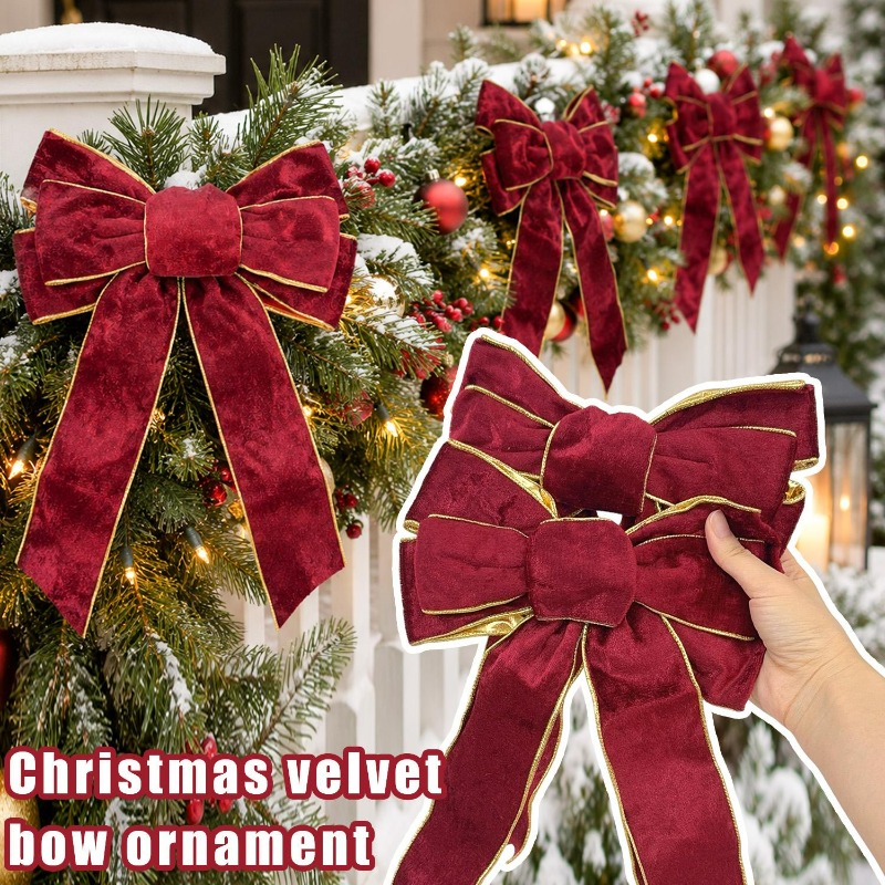 10/1 adet bordo kadife yay yıl - Velvet Ribbon Roll incelemesi ve fiyatı