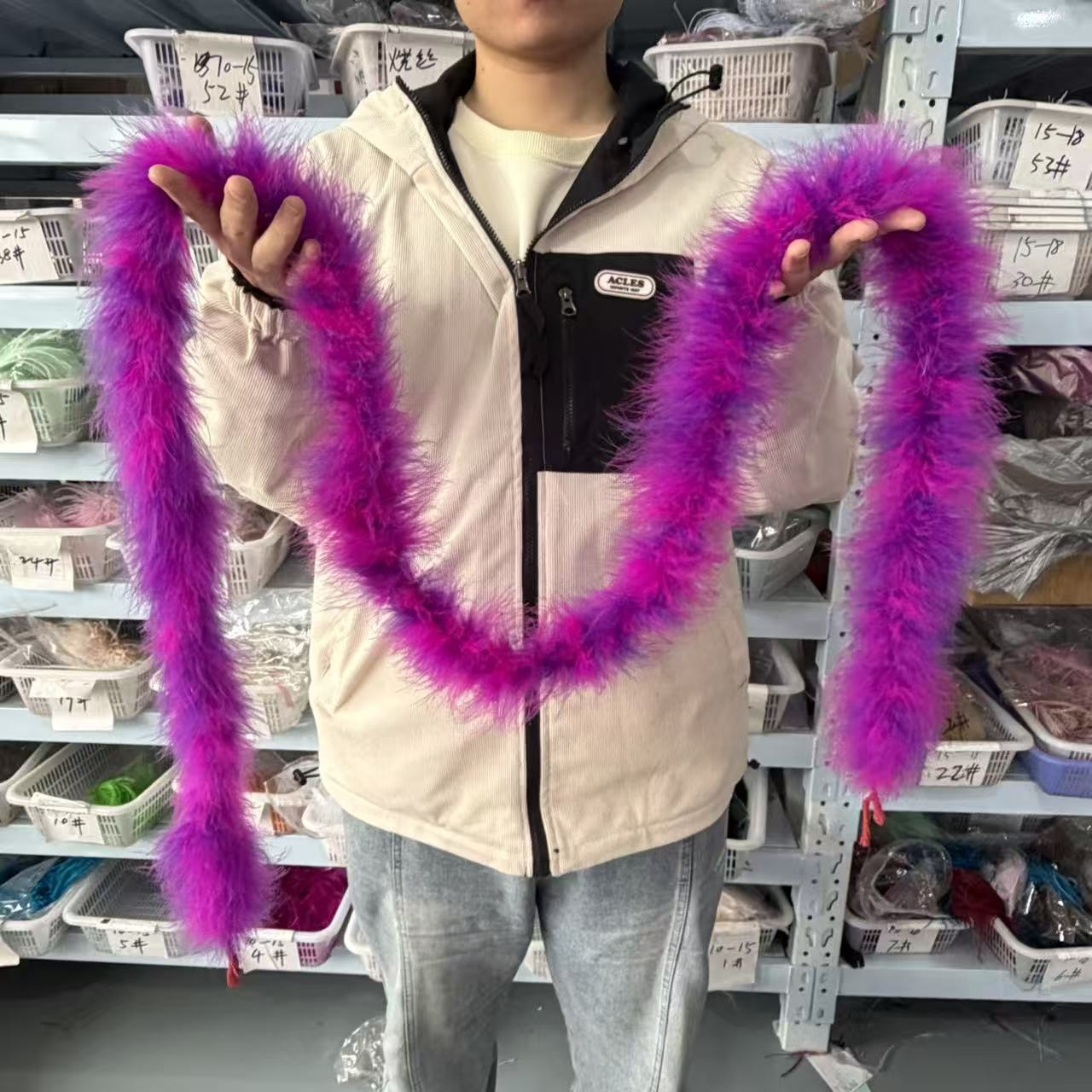 Çok renkli 2 metre Marabu Tüy  - Feather Trim Marabou incelemesi ve fiyatı