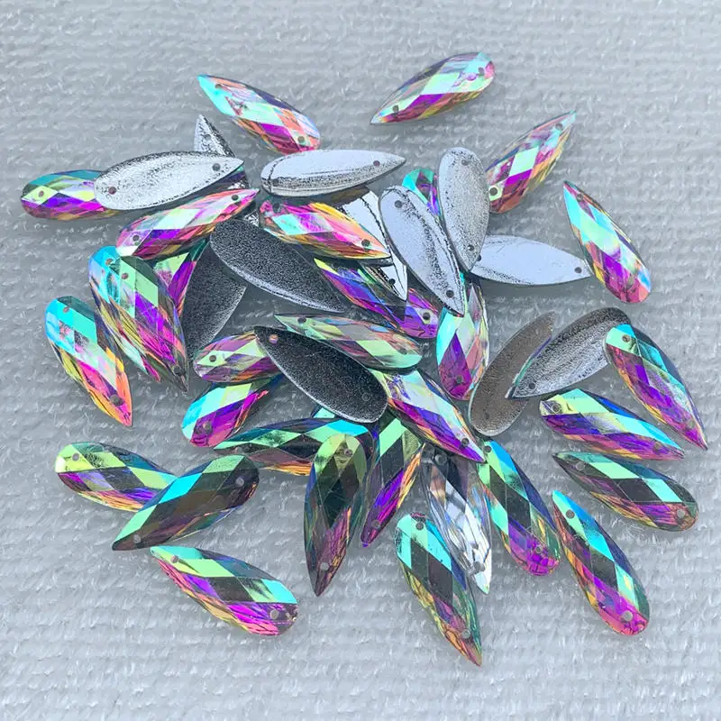40 adet 8*22mm Dikişli Beyaz A - Sew On Rhinestone incelemesi ve fiyatı
