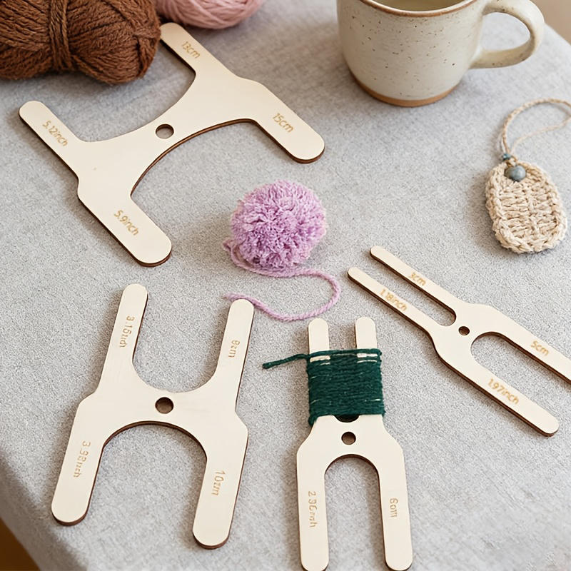 4 adet Ahşap Ponpon Yapma Seti - Pom Pom Maker Tool incelemesi ve fiyatı