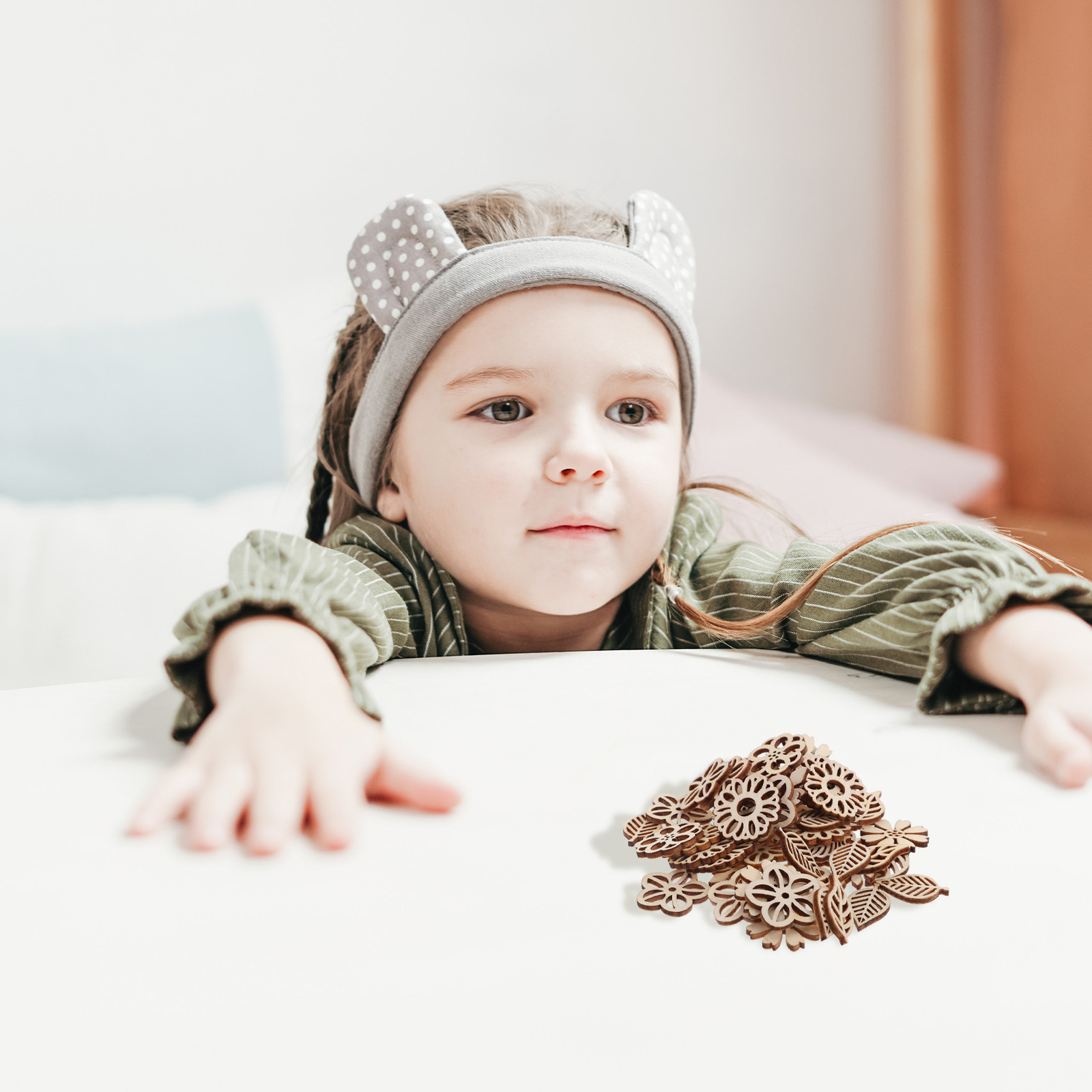 Ahşap Çiçek Kesimleri Yaprak Ş - Embellishments For Scrapbooking incelemesi ve fiyatı