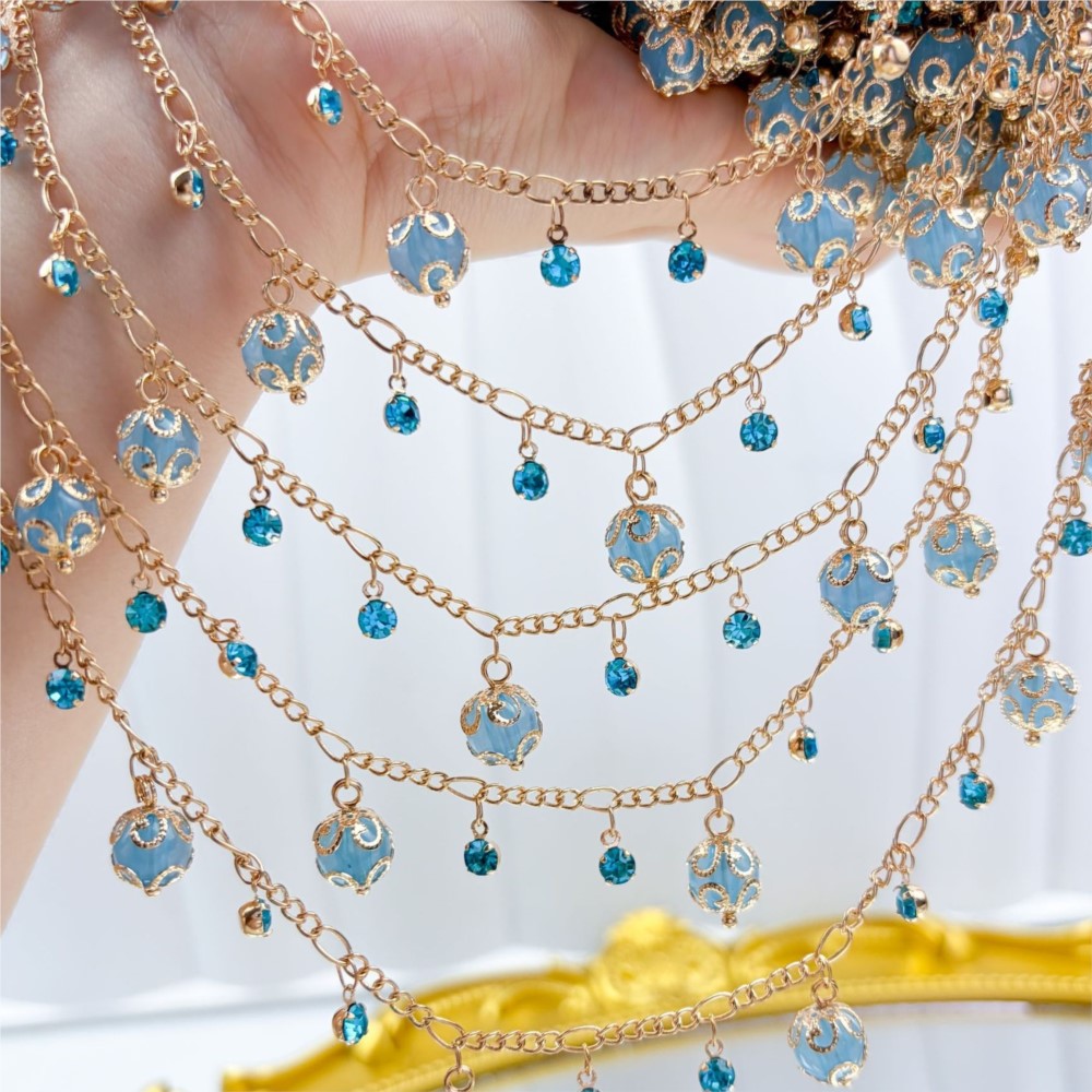 0,5 Metre/1 Metre Cam Boncuklu - Pearl Trim Chain incelemesi ve fiyatı